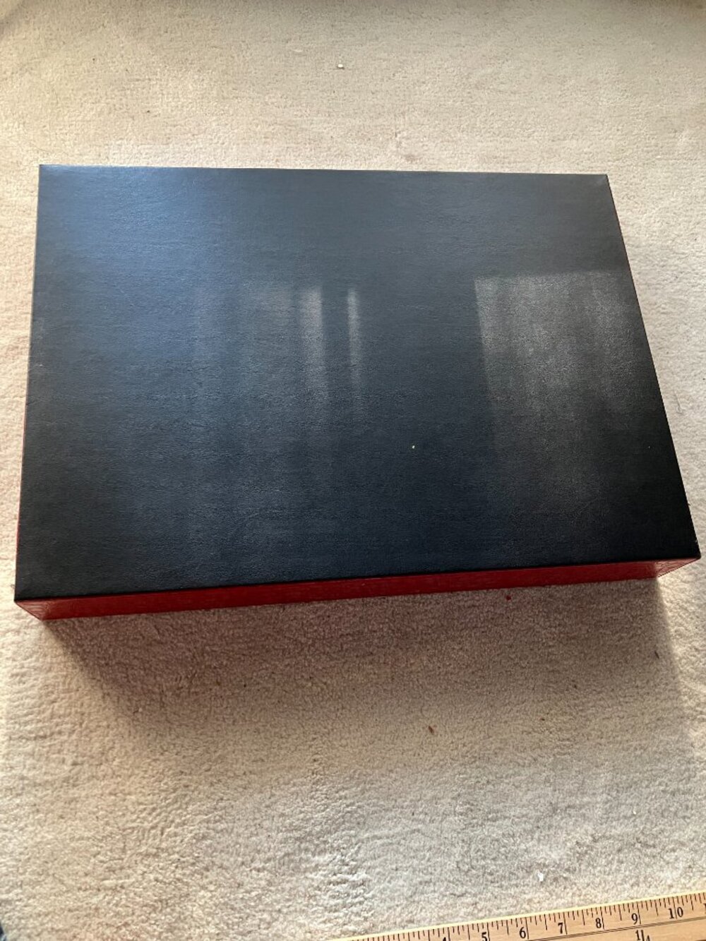 Red Tray with Handles - Picture 4 of 7